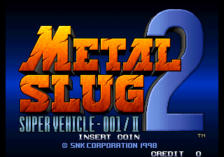 Metal Slug 2 - Super Vehicle-001-II Title Screen